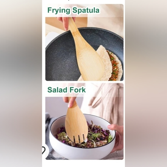 Bamboo Cooking Utensils Set - Picture 9 of 11